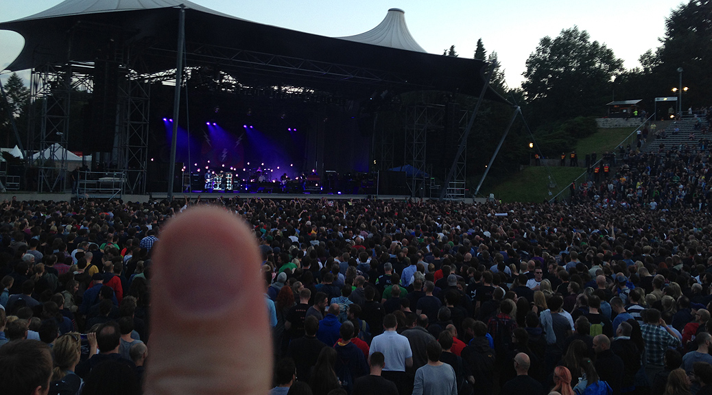 Das ist mein Daumen bei Pearl Jam
