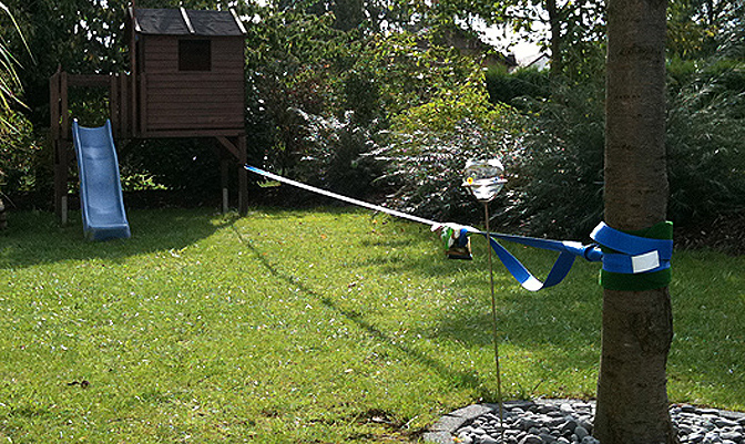 Eine geistige Slackline zwischen den New Yorker Zwillingstürmen