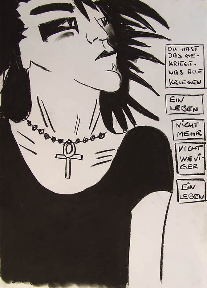Death (50x70, Pastellkreide auf Karton, mrz9)
