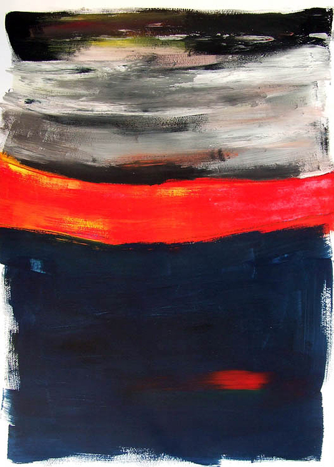 Flächen iii (50x70, Acryl auf Karton, mrz9)