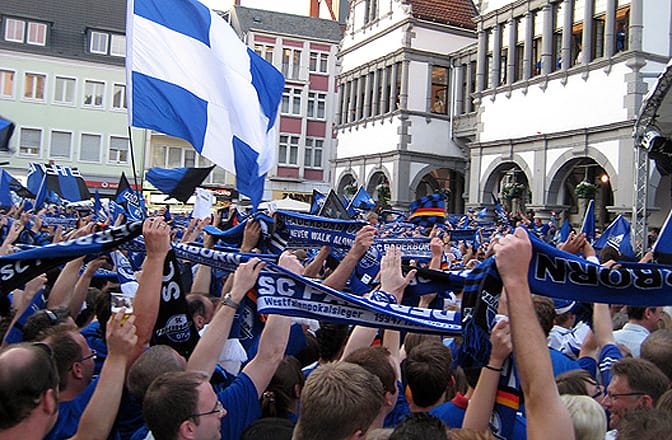Der SC Paderborn 07 stieg heute in die 2. Bundesliga auf. Aufstieg in die 2. Bundesliga des SC Paderborn 07